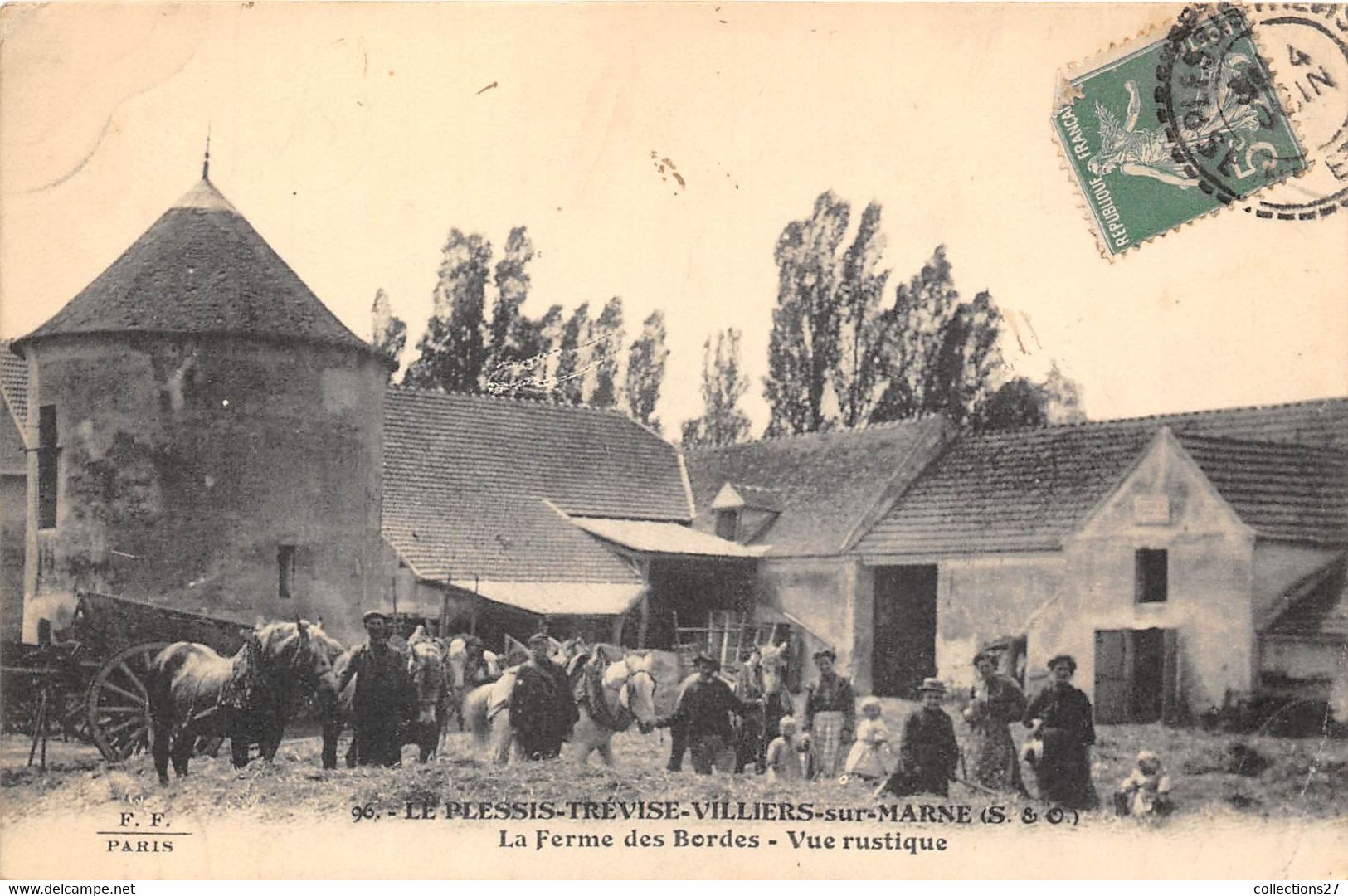 94-VILLIERS-SUR-MARNE-LE PLESSIS-TREVISE- LA FERME DES BORDES, VUE RUSTIQUE - Villiers Sur Marne