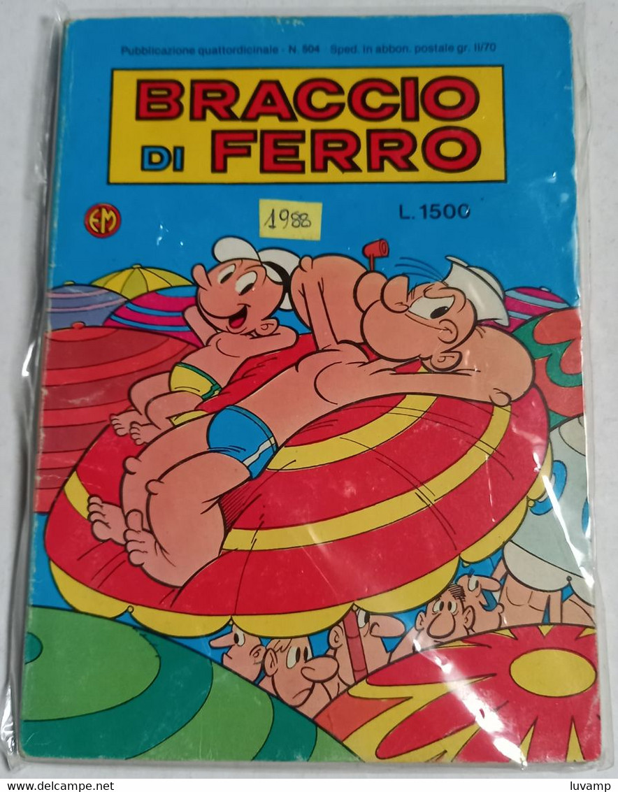 BRACCIO DI FERRO N. 504  DEL   24 GIUGNO 1988 -EDIZ.  METRO (CART 48) - Umoristici