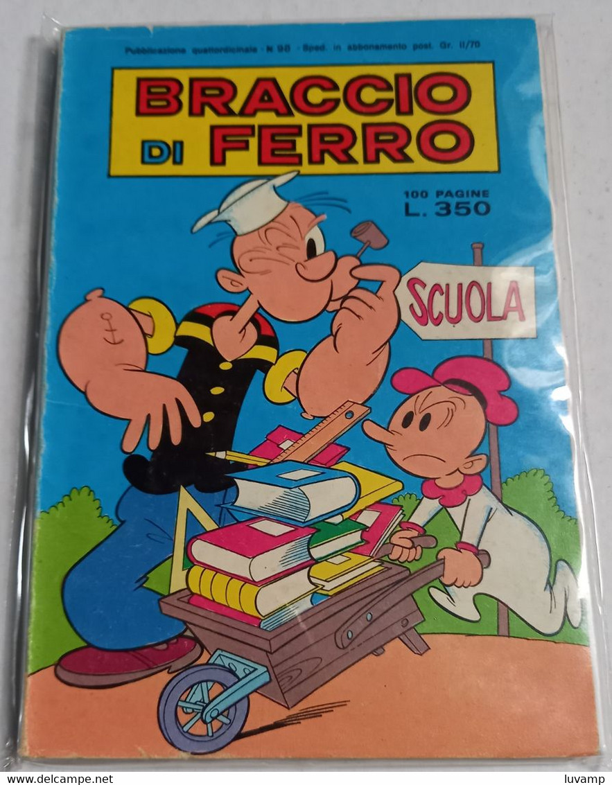 BRACCIO DI FERRO N. 98  DEL   29 SETTEMBRE 1978 -EDIZ.  METRO (CART 48) - Umoristici