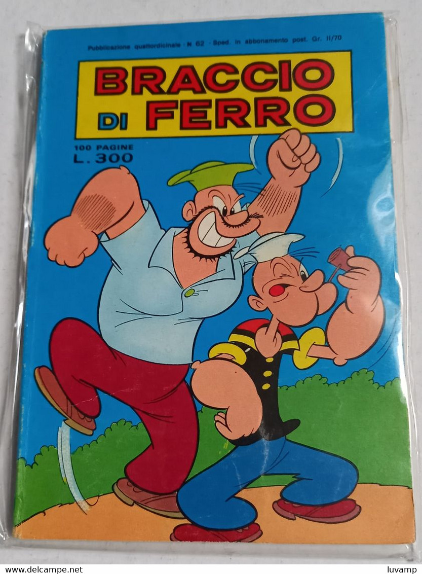 BRACCIO DI FERRO N. 62 DEL  13 MAGGIO 1977 -EDIZ.  METRO (CART 48) - Humoristiques