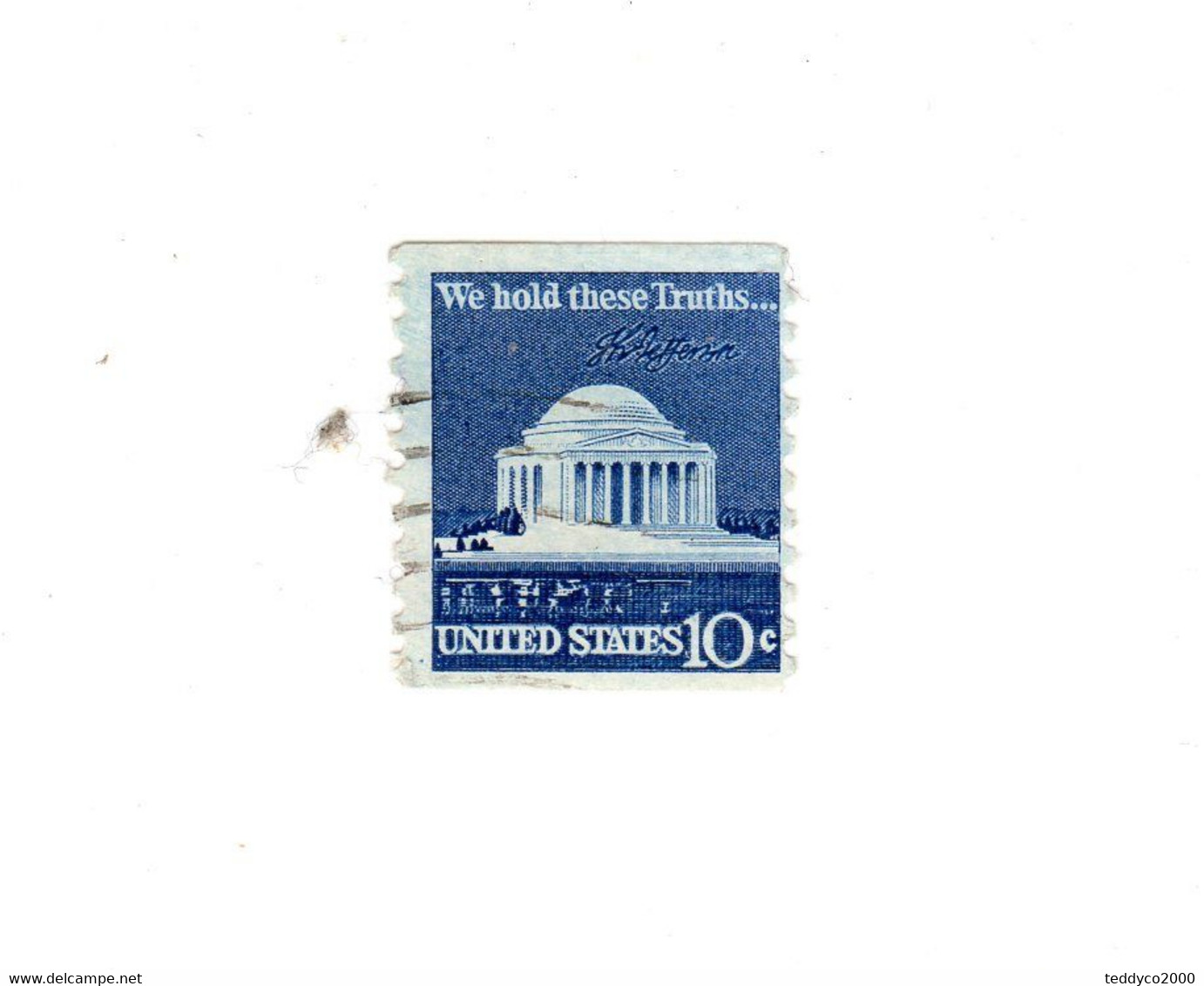 USA Poste Obl Yv:1008a Mi:1127yC We Hold These Truths - Altri & Non Classificati