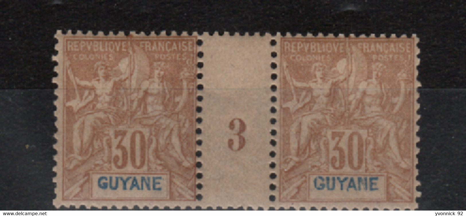 Guyane_ Millésimes (1893 ) N°37 (neuf ) - Other & Unclassified