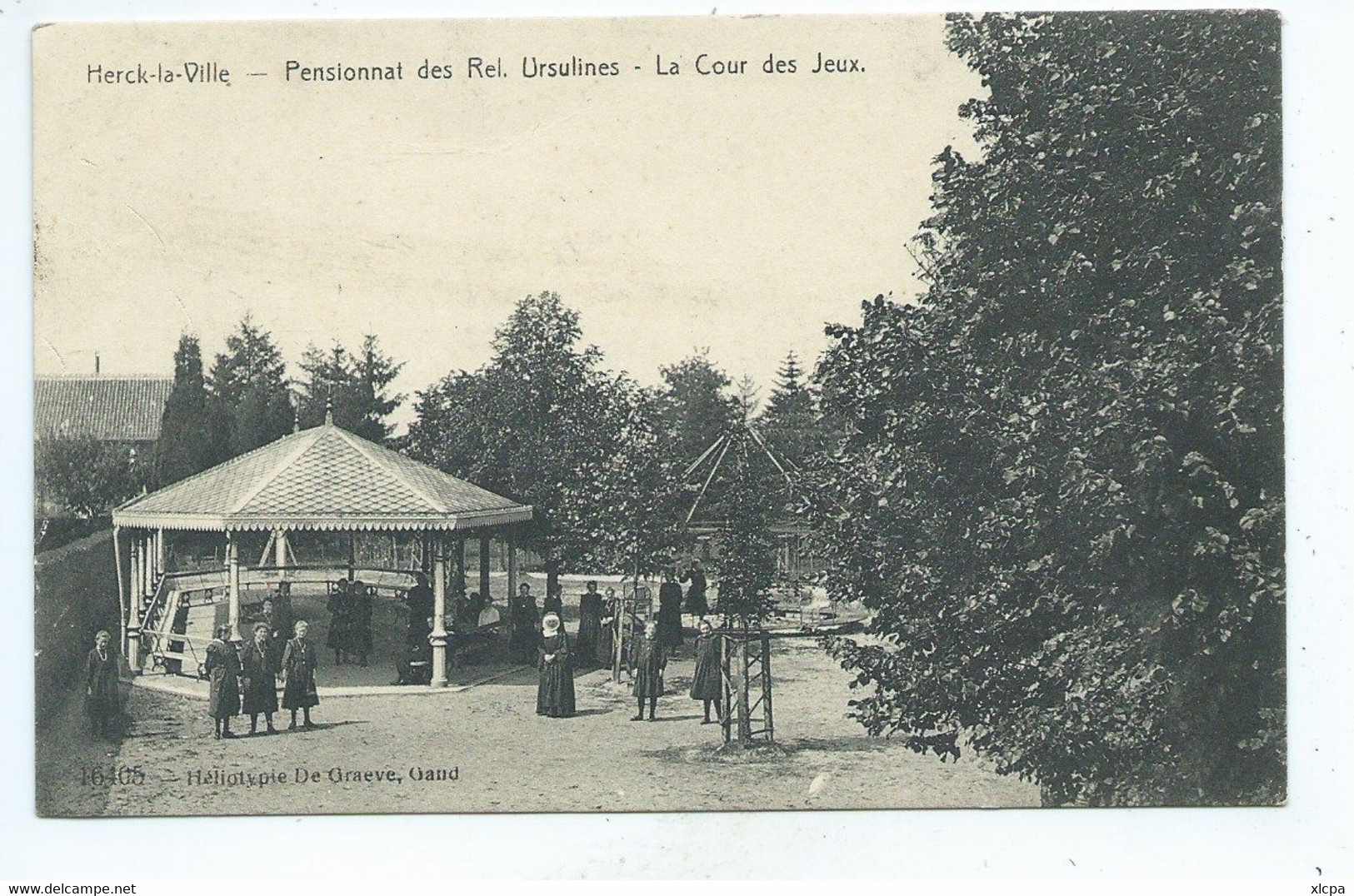 Herck - La - Ville - Herk - De - Stad : Pensionnat Des Ursulines - La Cour Des Jeux - Herk-de-Stad