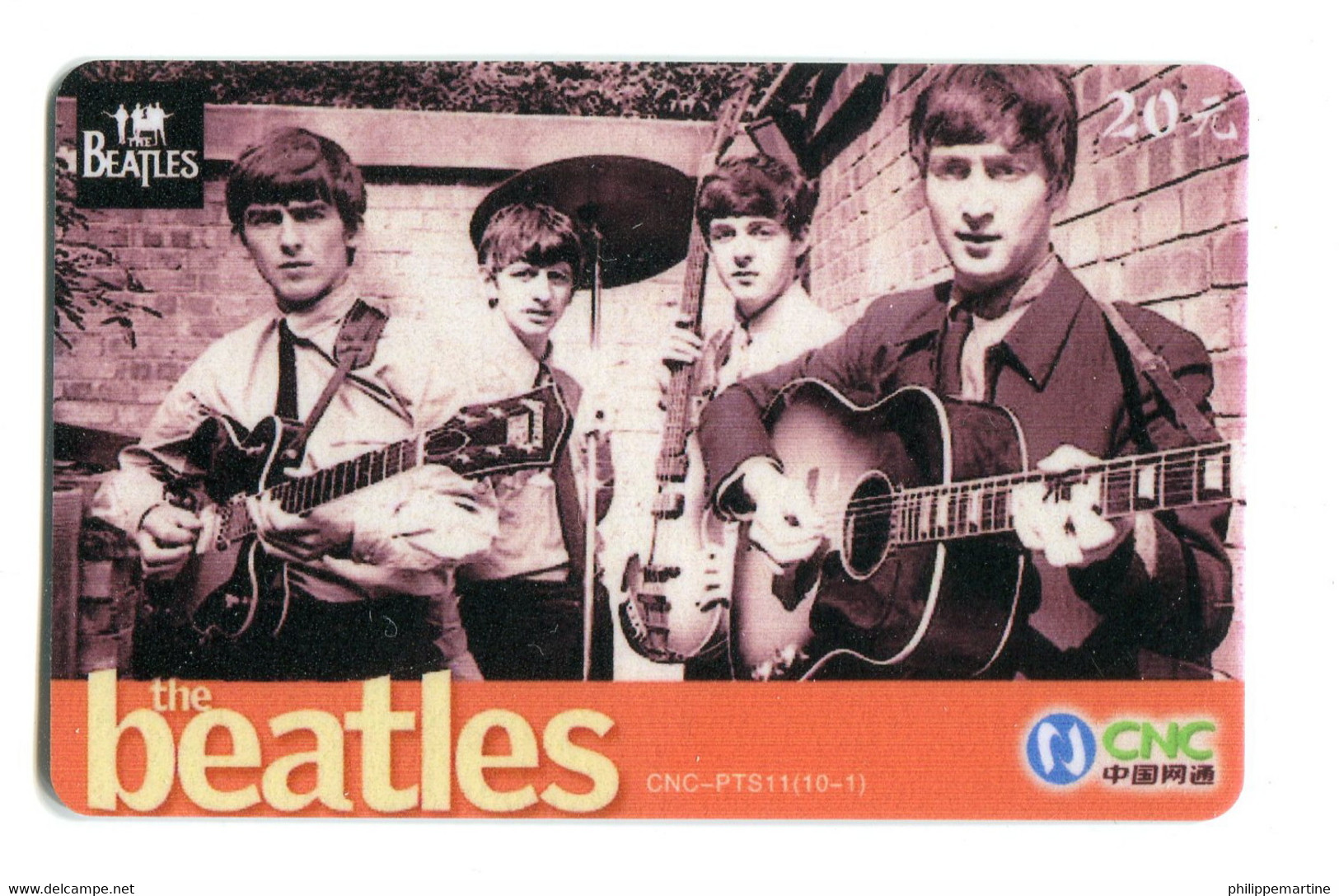 Télécarte CNC : The Beatles - Music