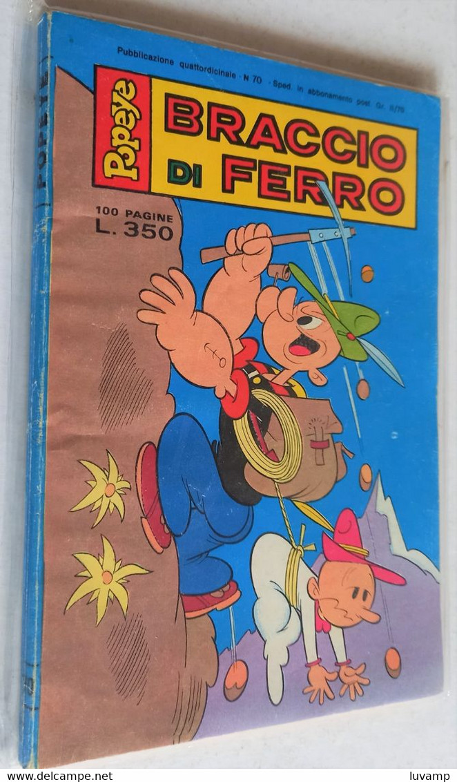 POPEYE -BRACCIO DI FERRO   N. 70  DEL   17 NOVEMBRE 1978 -EDIZ.  METRO (CART 48) - Umoristici