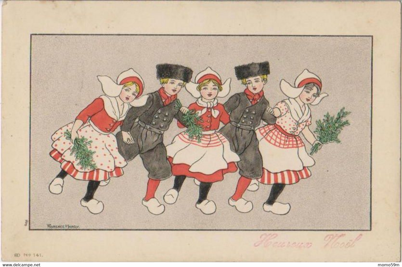 1909.Enfants. Heureux Noel .costume.Hollandais.Flamand - Hardy, Florence