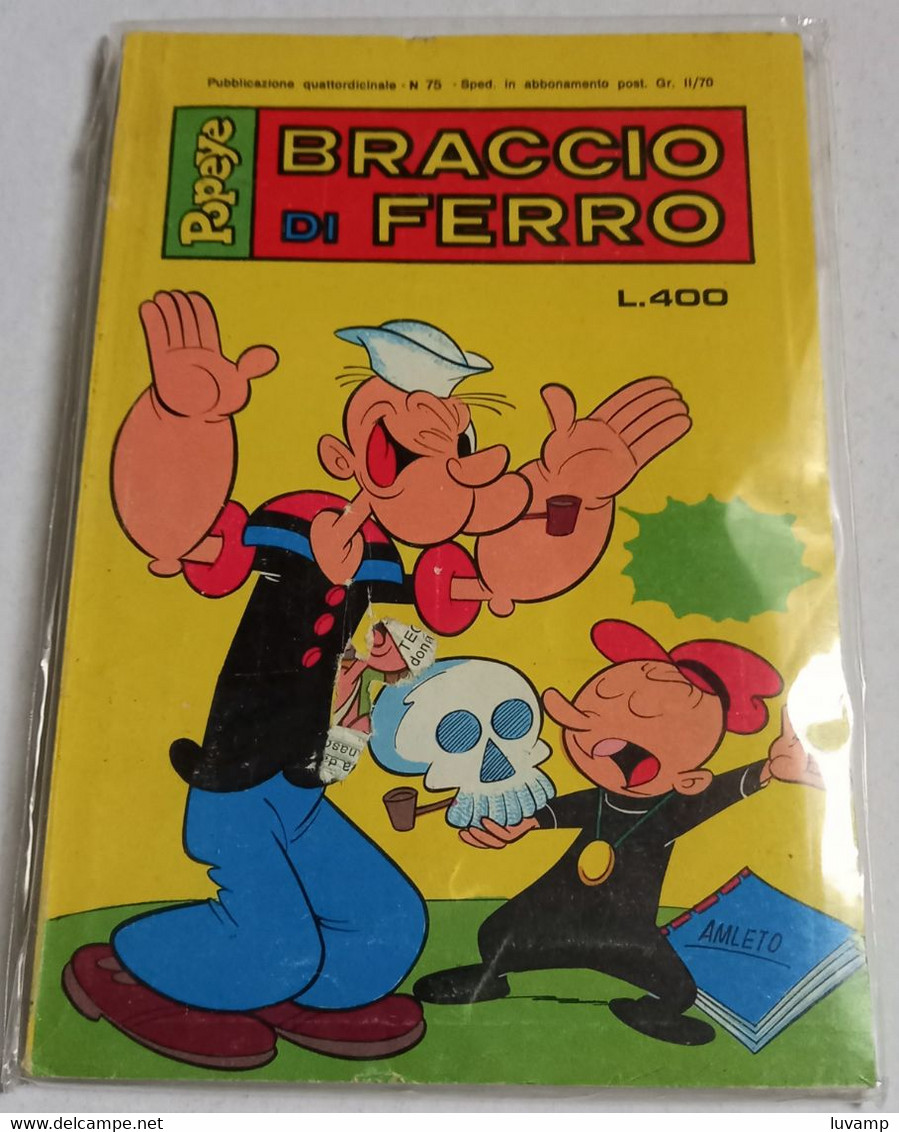POPEYE -BRACCIO DI FERRO   N. 75  DEL  26 GENNAIO 1979  -EDIZ.  METRO (CART 48) - Humoristiques