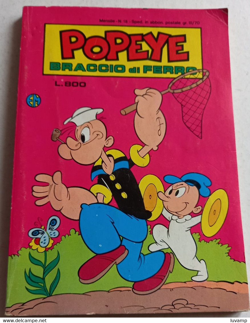 POPEYE -BRACCIO DI FERRO   N. 18  DEL  MAGGIO 1983 -EDIZ.  METRO (CART 48) - Umoristici