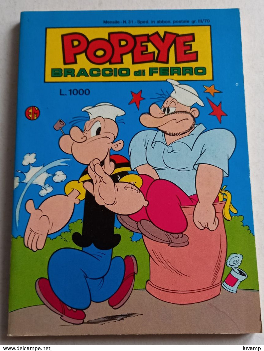 POPEYE -BRACCIO DI FERRO   N. 31  DEL   GIUGNO 1983 -EDIZ.  METRO (CART 48) - Umoristici