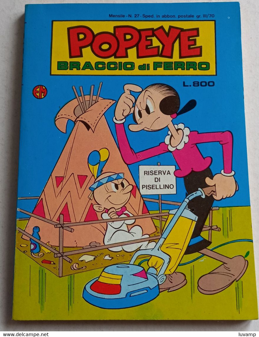 POPEYE -BRACCIO DI FERRO   N. 27  DEL  FEBBRAIO 1984 -EDIZ.  METRO (CART 48) - Umoristici