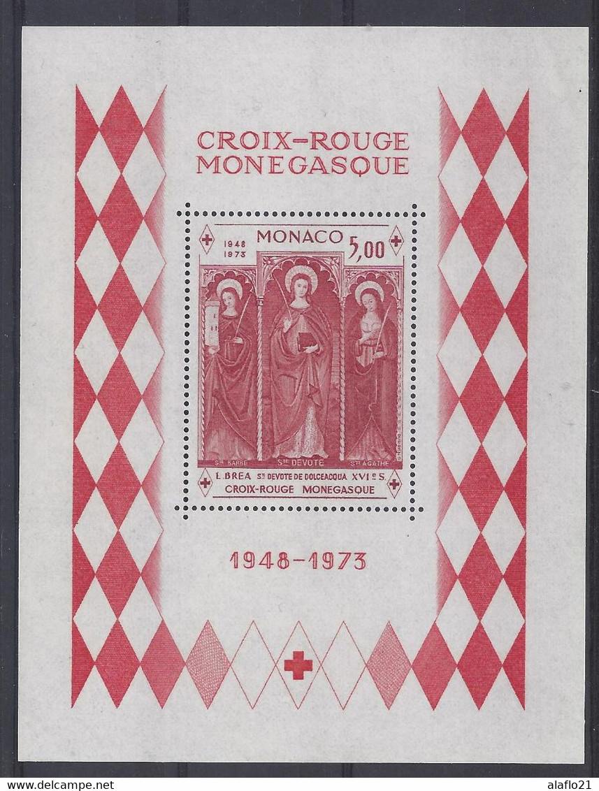 MONACO - BLOC N° 7 - SAINTE DEVOTE - CROIX ROUGE - NEUF SANS CHARNIERE - LUXE - Blocks & Sheetlets