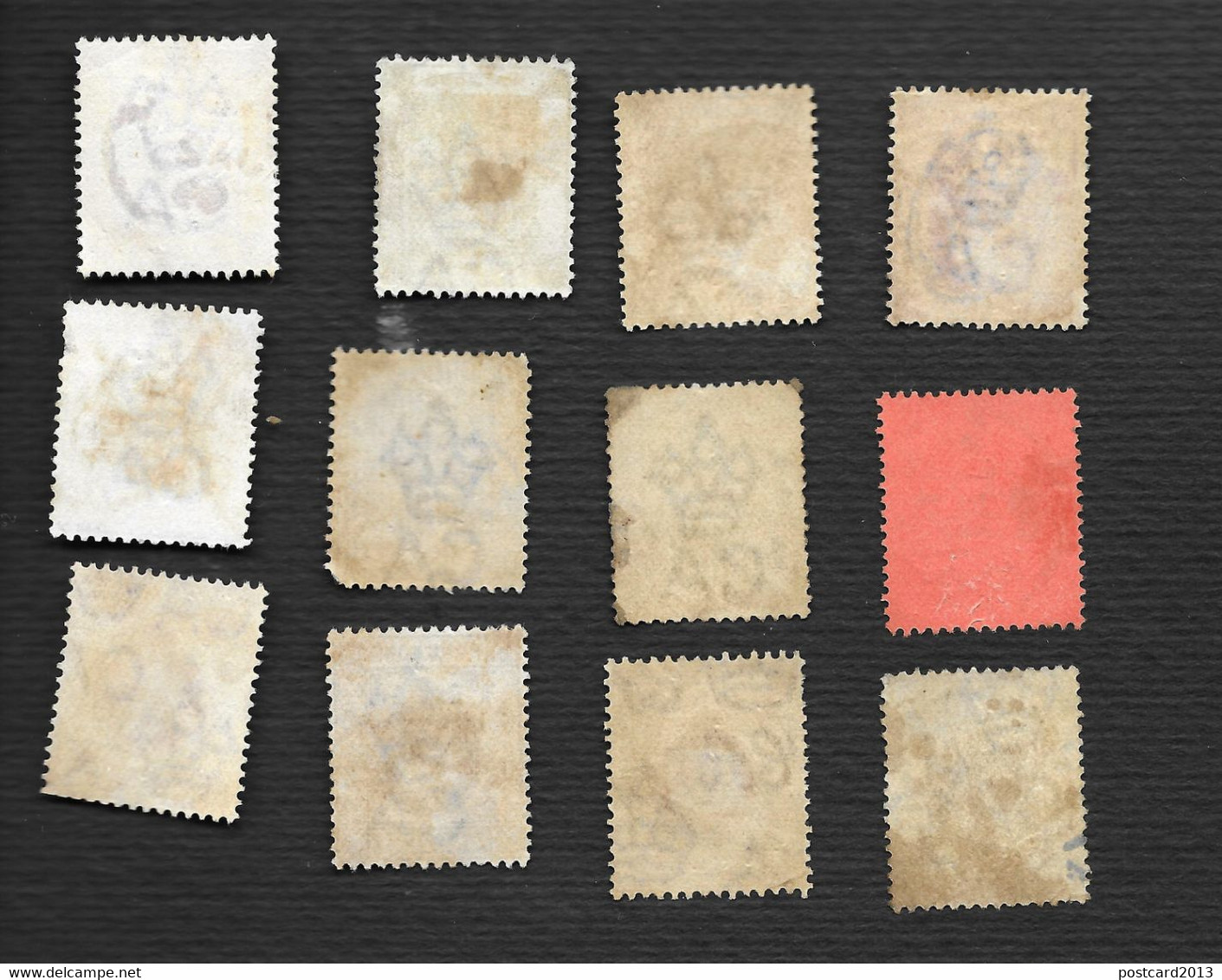 CHINA , HONG KONG , 12 OLD STAMPS . - Other & Unclassified