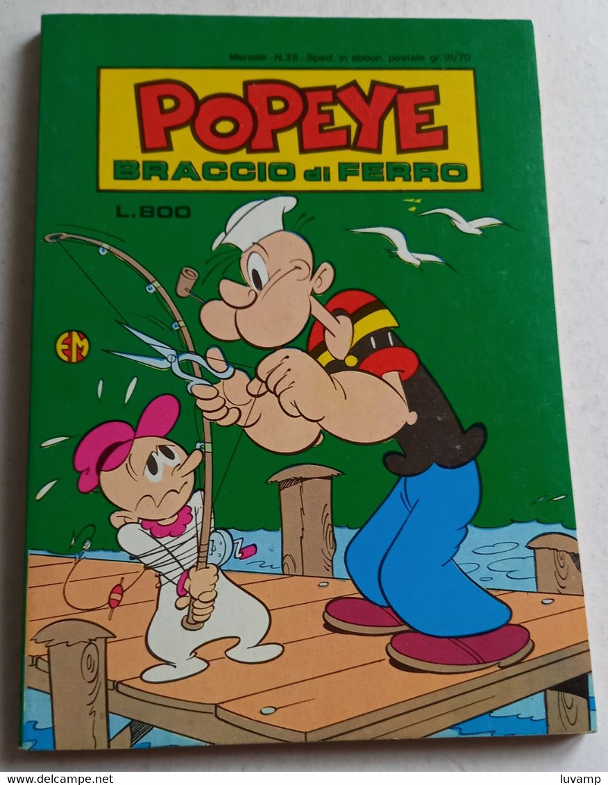 POPEYE -BRACCIO DI FERRO   N. 28  -  MARZO 1984 -EDIZ.  METRO (CART 48) - Humoristiques