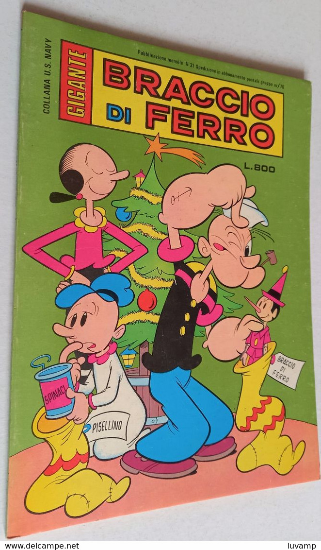 BRACCIO DI FERRO GIGANTE   N. 31 -   DICEMBRE 1979 -EDIZ.  METRO (CART 48) - Umoristici