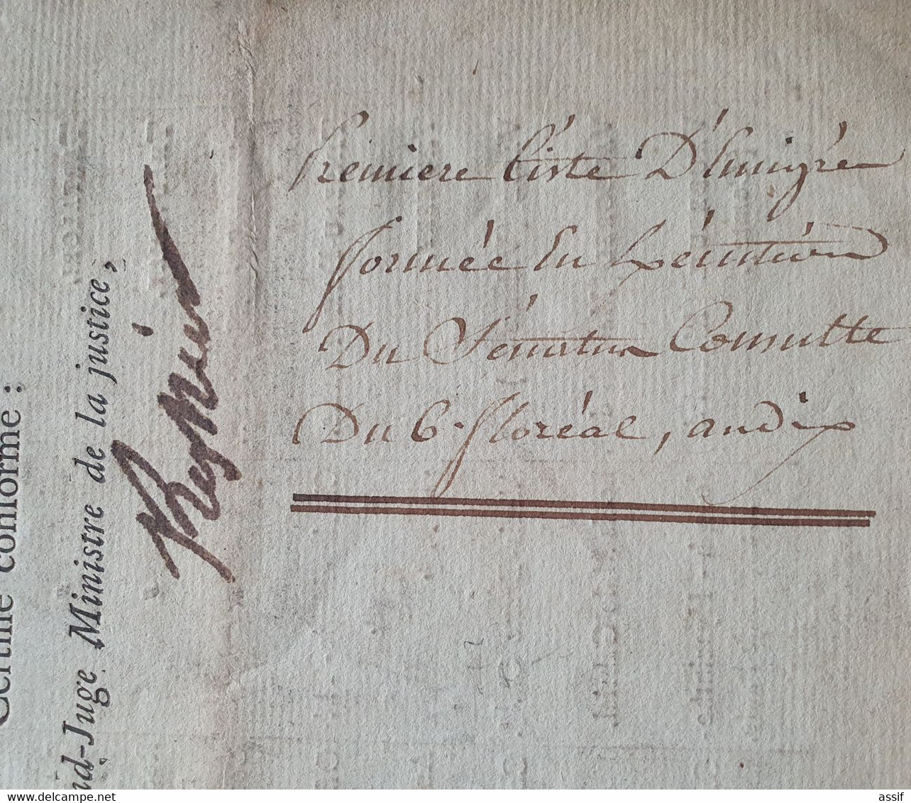 Emigrés  1 ère Liste 15 Novembre 1807 Autographe Regnier 1736 -1814 8 P.( 171 Noms ) ( S.c. 6 Floréal An 10 ) - Documents Historiques