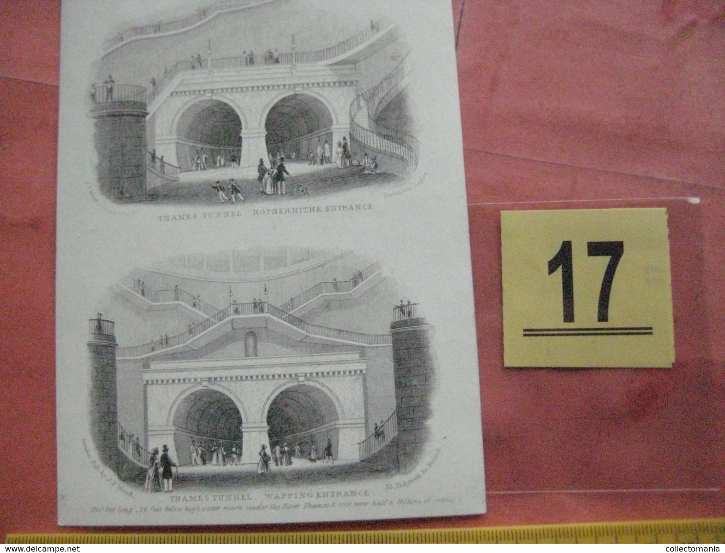 30  porceleinkaarten printed by Wood anno 1841-1846  London v, Shakespeare, Lord's Prayer 14cmX15cm  goede staat