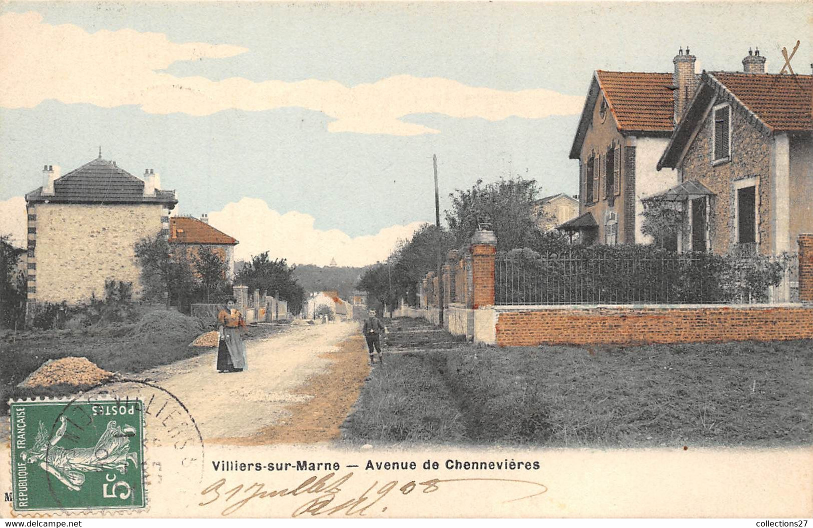 94-VILLIERS-SUR-MARNE- AVENUE DE CHENNEVIERES - Villiers Sur Marne