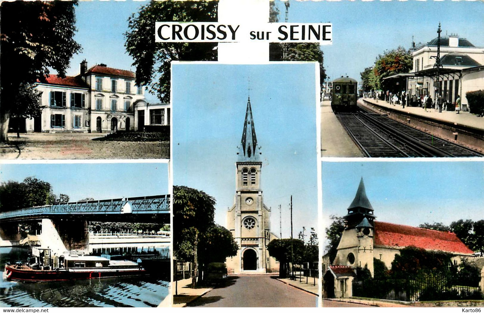 Croissy Sur Seine * Souvenir * Multivues * La Gare - Croissy-sur-Seine