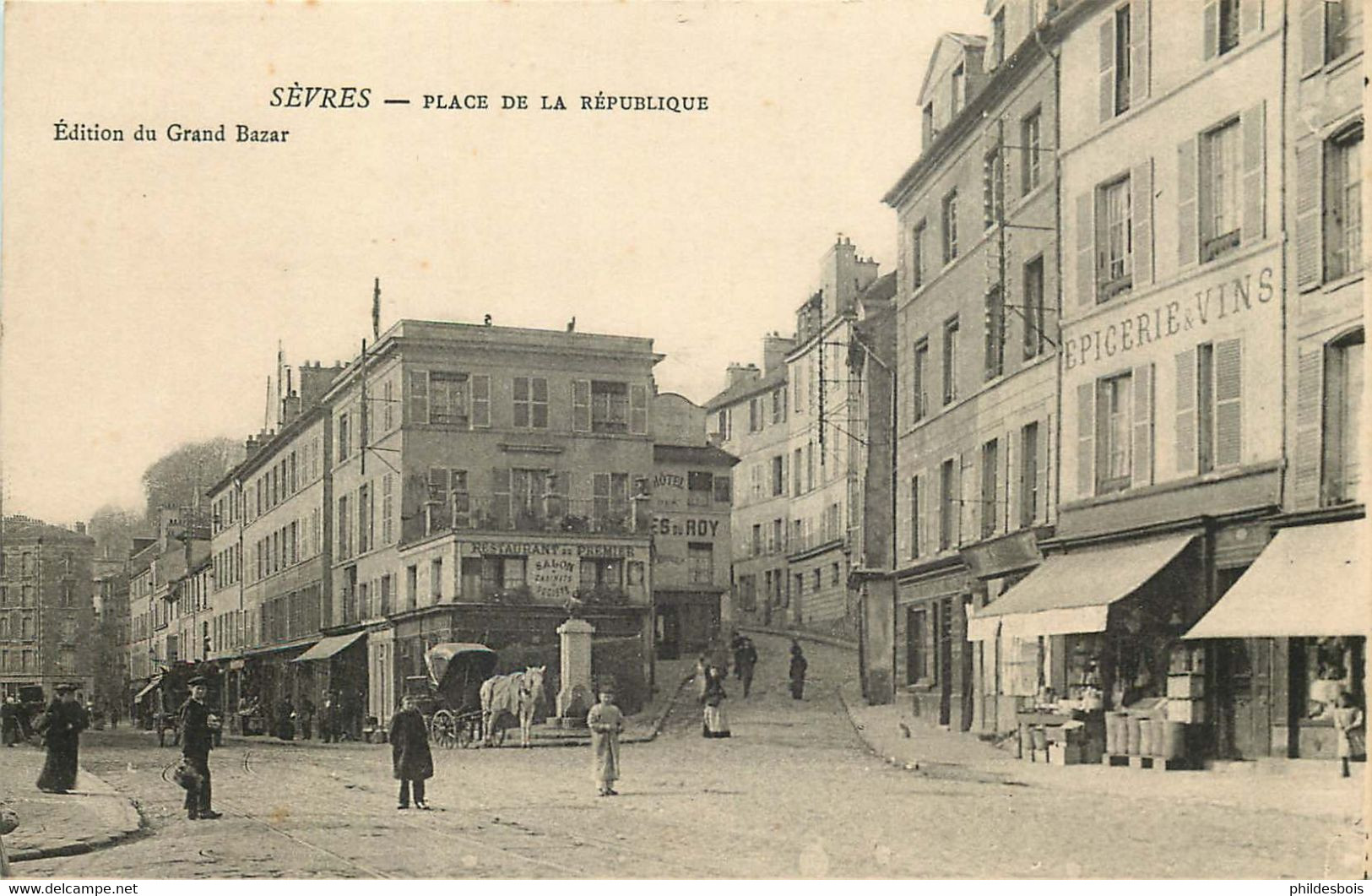 HAUTS DE SEINE   SEVRES   La Grande Rue  Place De La République - Sevres