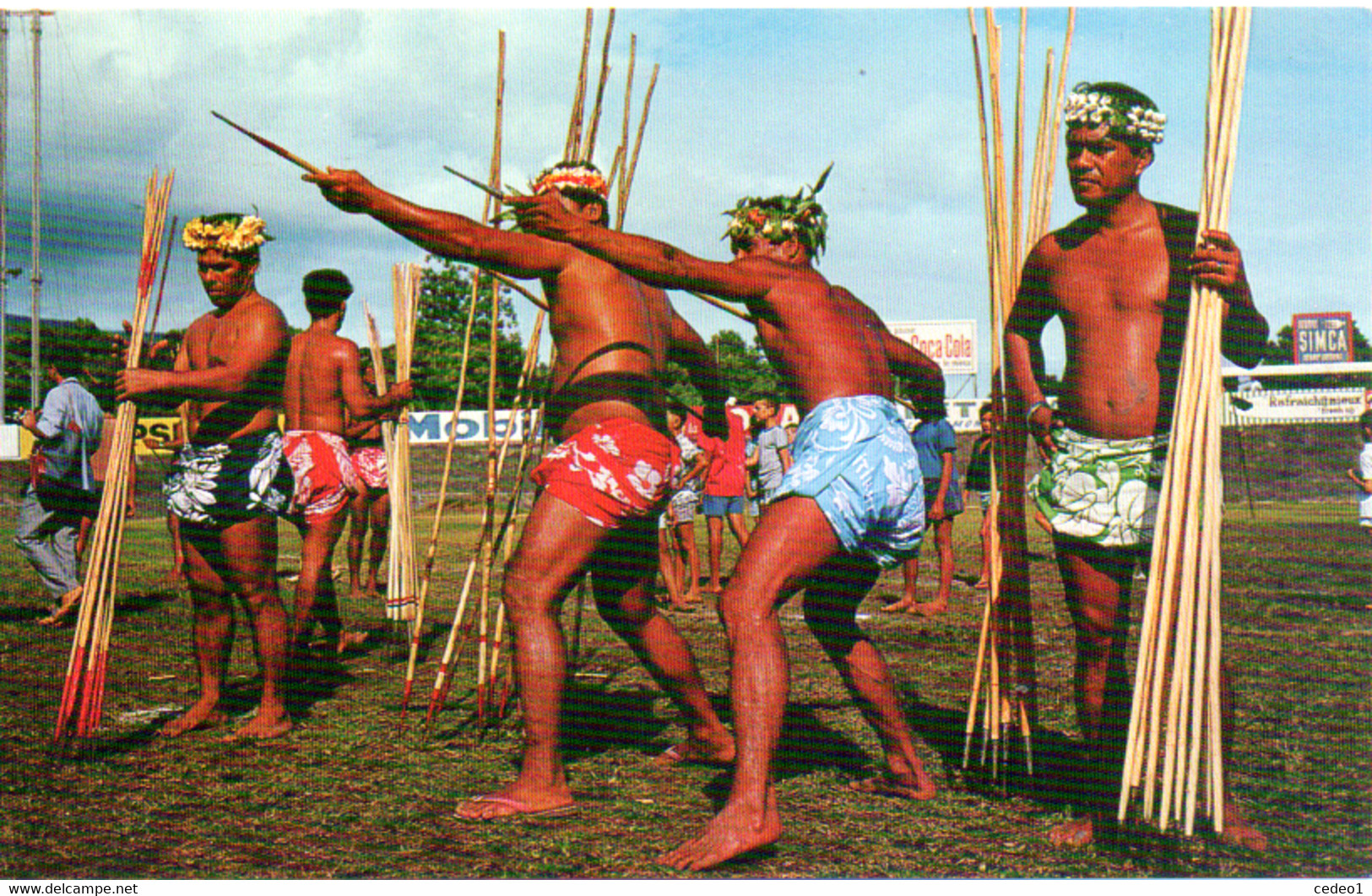 TAHITI   PATIA FA OU LANCEMENT DE JAVELOTS JEU UNIQUE AU MONDE - Polynésie Française