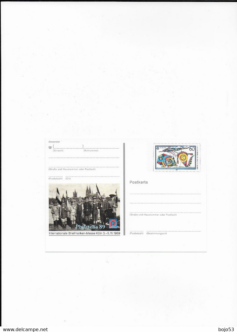 ALLEMAGNE  Entier Postal Neuf -Internationale Briefmarken Messe KOLN Du 3-au 05-11-1989 - Sonstige & Ohne Zuordnung