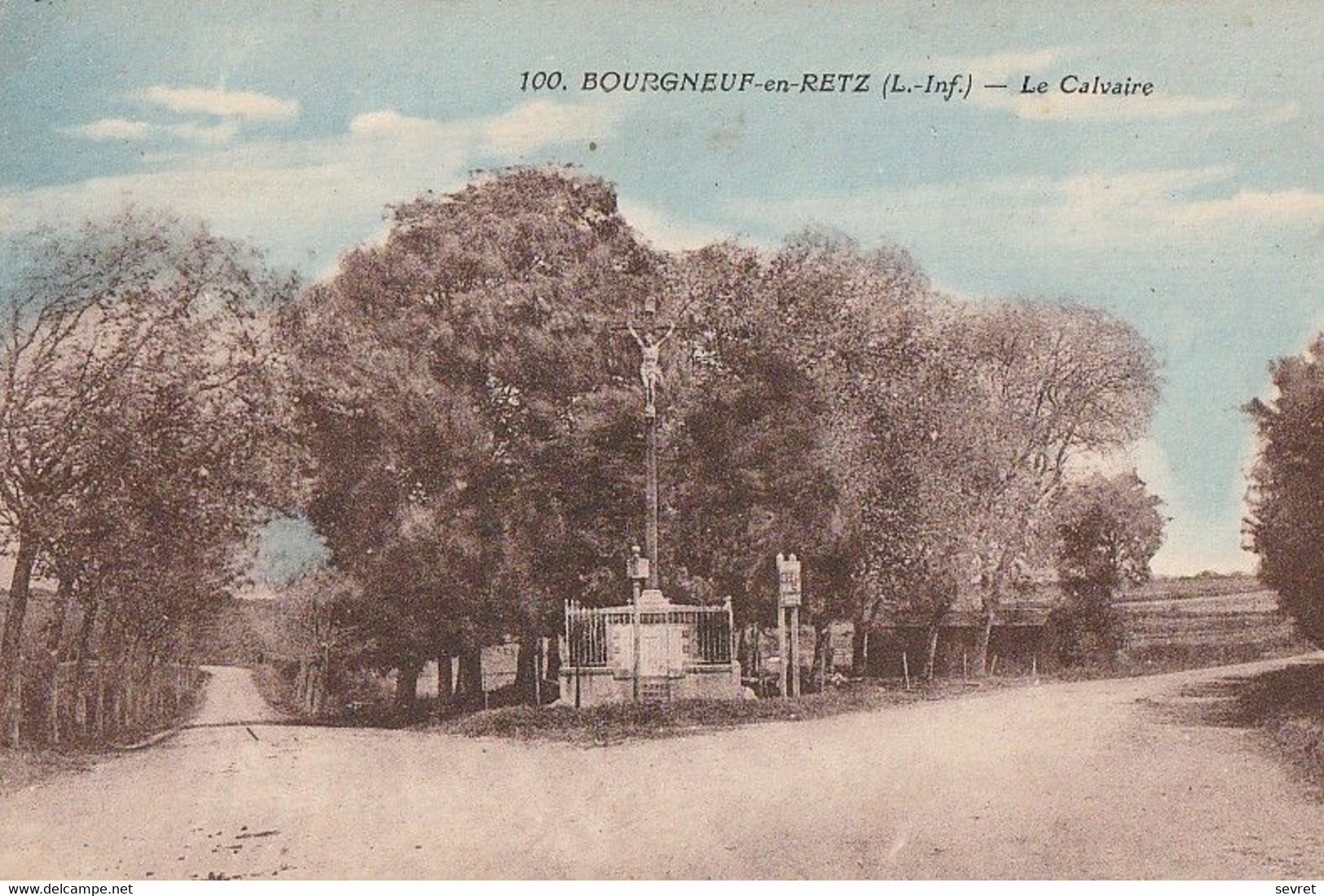 BOURGNEUF-EN-RETZ. - Le Calvaire. Carte RARE - Bourgneuf-en-Retz