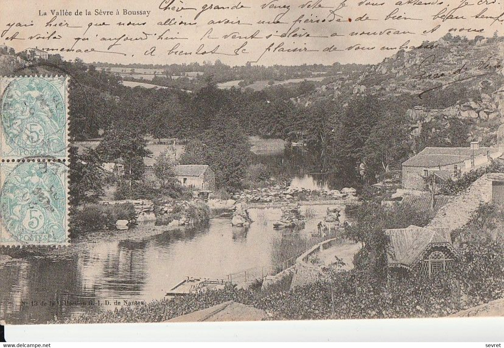 BOUSSAY. - La Vallée De La Sèvre. Carte Pionnière - Boussay