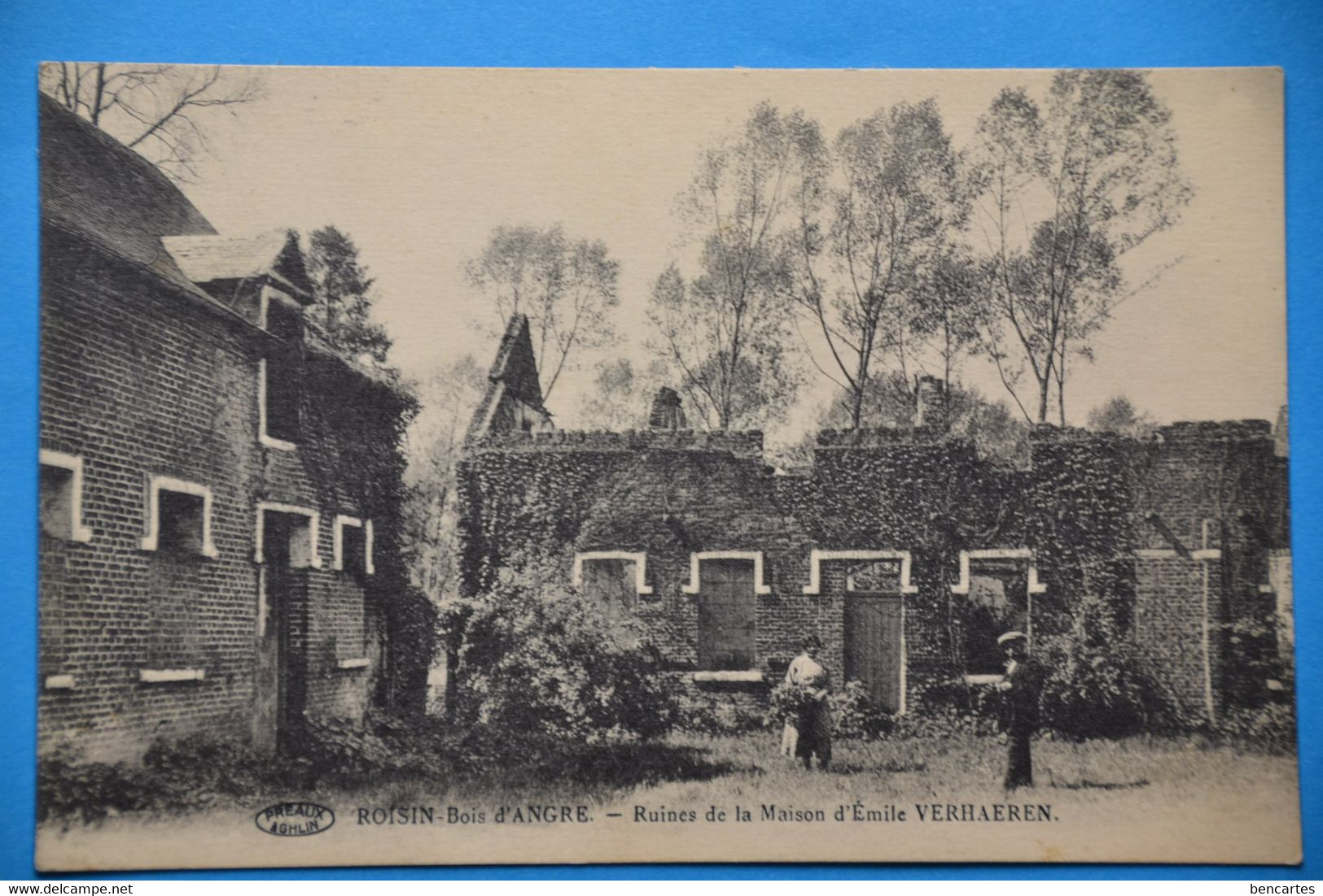 Roisin-Bois-d'Angre1933: Ruine De La Maison D'Emile Verhaeren Animée - Honnelles