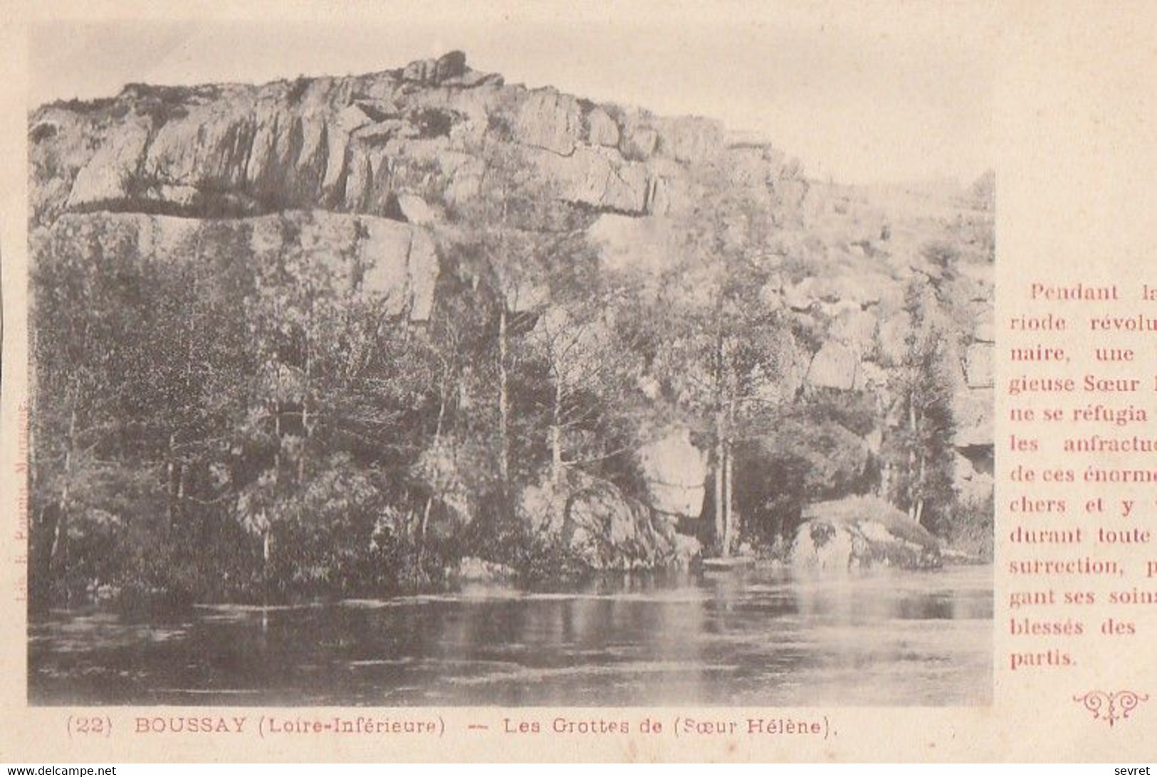 BOUSSAY. - Les Gottes De (Soeur Hélène). Carte Pionnière - Boussay