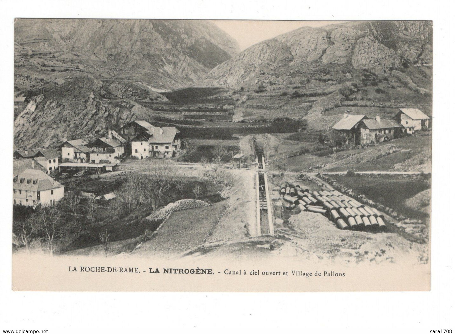 05 LA ROCHE DE RAME, LA NITROGÈNE, Canal à Ciel Ouvert Et Village De PALLONS. ( VOIR SCAN ). - Autres & Non Classés