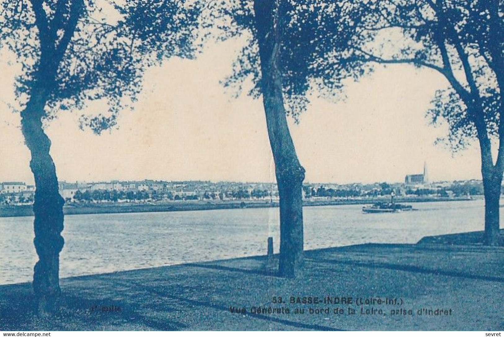 BASSE-INDRE    - Vue Générale Au Bord De La Loire Prise D'Indret - Basse-Indre