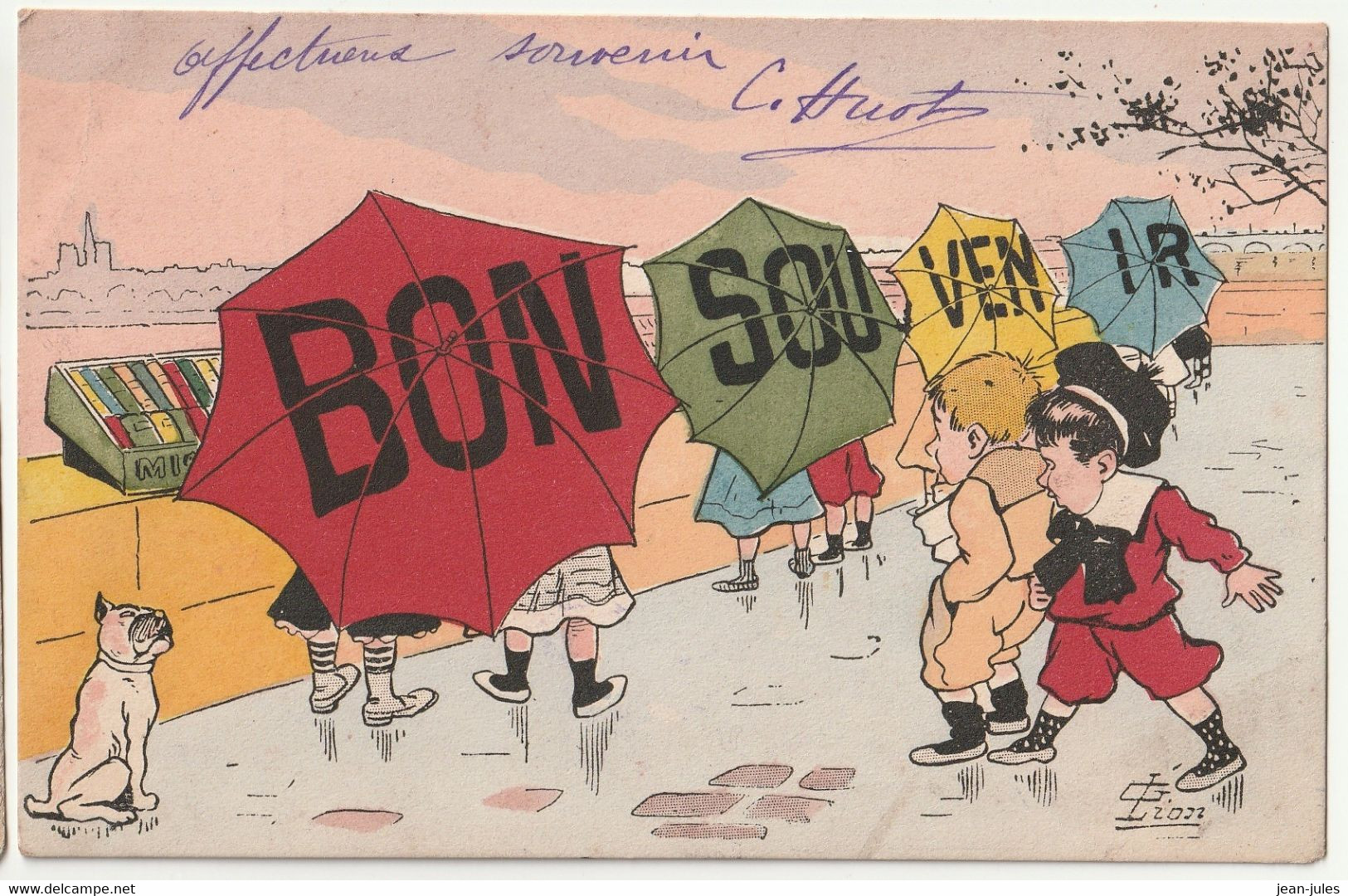 BON SOU VEN IR..."des Enfants De La Pluie" - Illustrateur G.LION - Edit. P.L. - 1904 - Lion