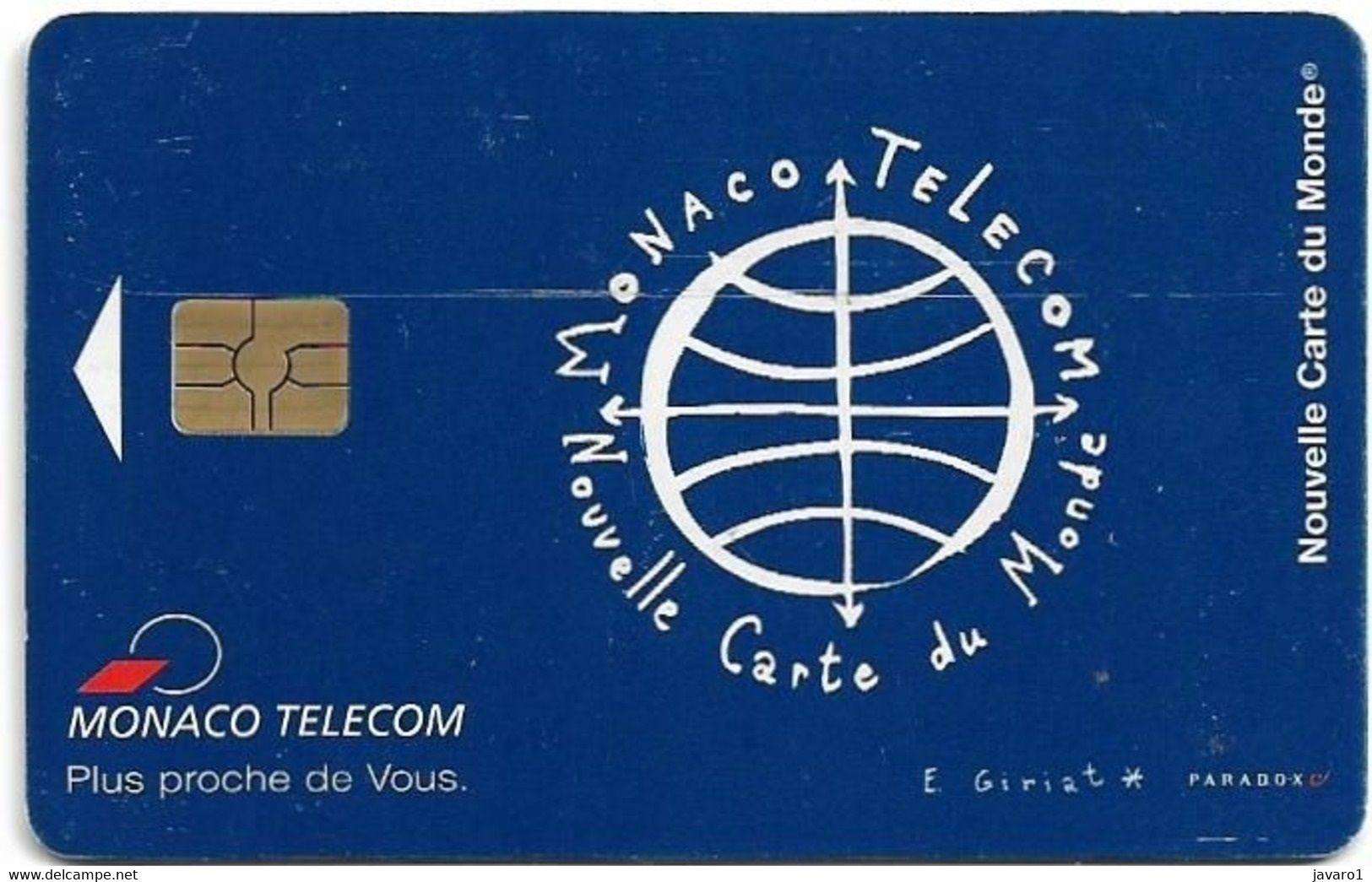 MONACO ; MF53 Carte Du Monde Rechargable Phonecard - Monaco