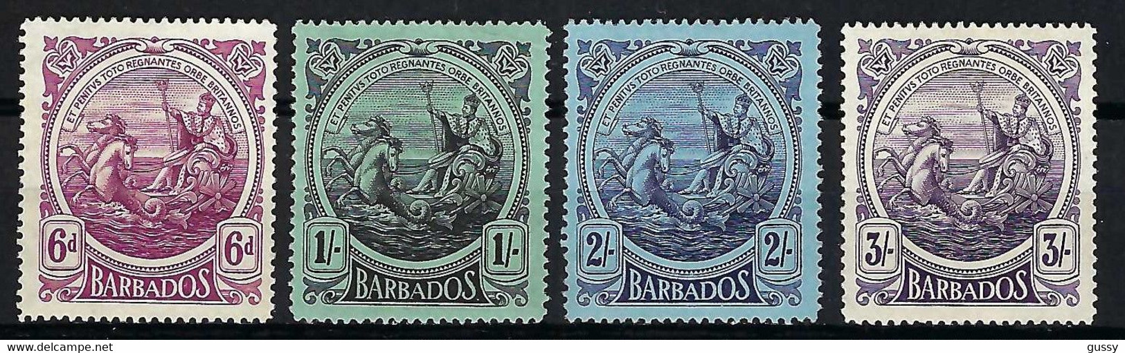 BARBADE 1916-1918:  Lot De  4x Neufs(*) - Barbados (...-1966)