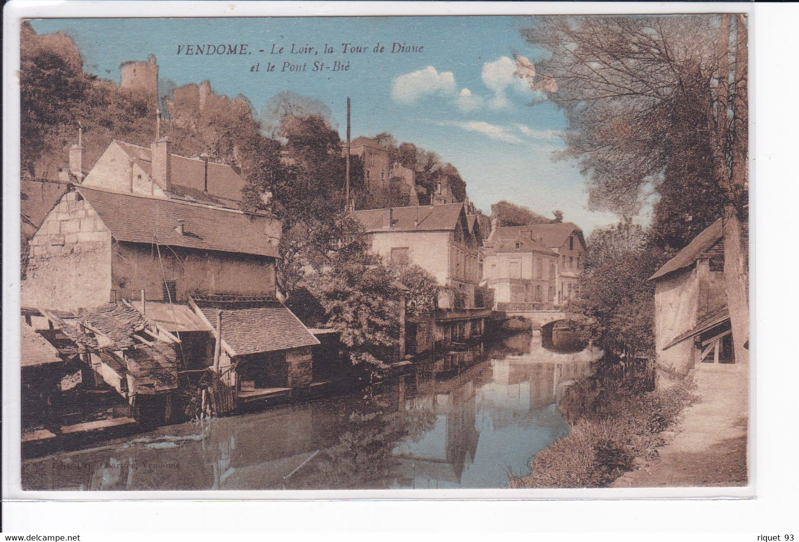VENDOME - Le Loir, La Tour De Diane Et Le Pont St-Bié - Vendome