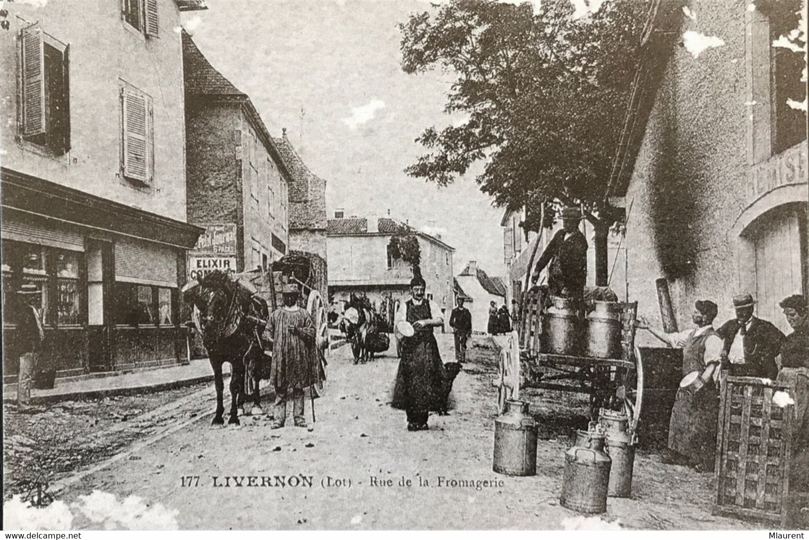 LOT LIVERNON Rue De La Fromagerie REPRODUCTION - Livernon