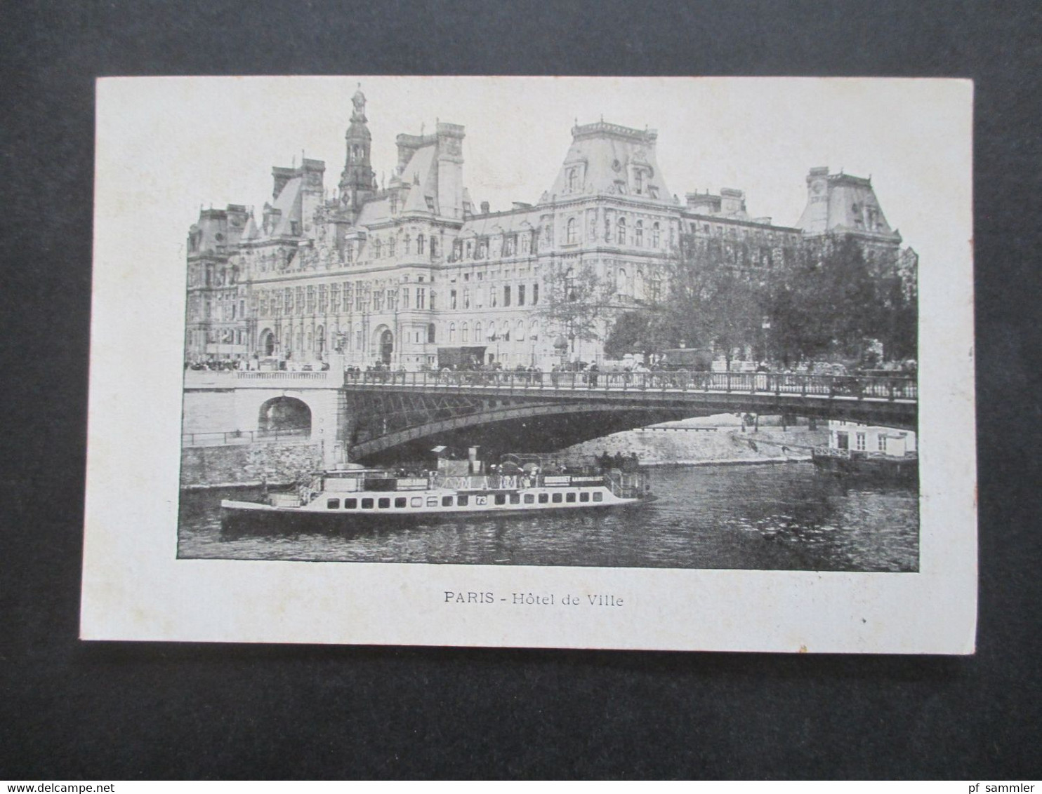 AK Frankreich 1905 Paris Hotel De Ville Nach St. Gallen Mit Ank. Stempel St. Gallen Briefträger - Alberghi & Ristoranti