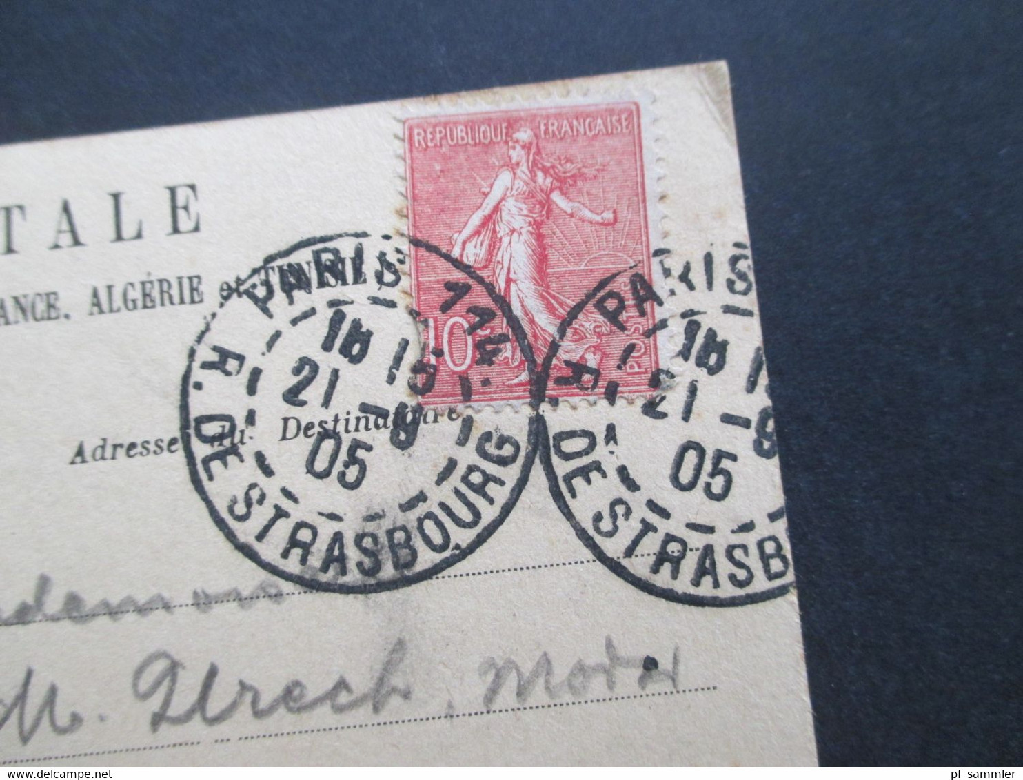 AK Frankreich 1905 Paris Hotel De Ville Nach St. Gallen Mit Ank. Stempel St. Gallen Briefträger - Hotels & Gaststätten