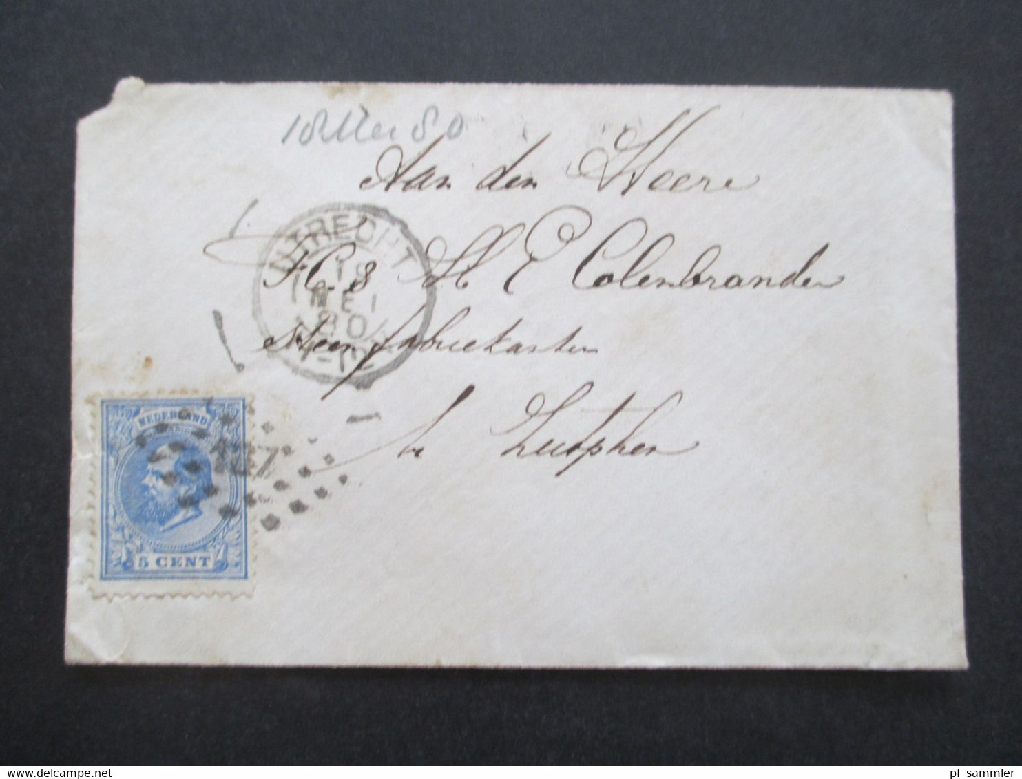 Niederlande 1880 König Willem III. Nr. 19 EF Nummernstempel 127 ?! Nach Zutphen Gesendet Mit Ank. Stempel - Briefe U. Dokumente