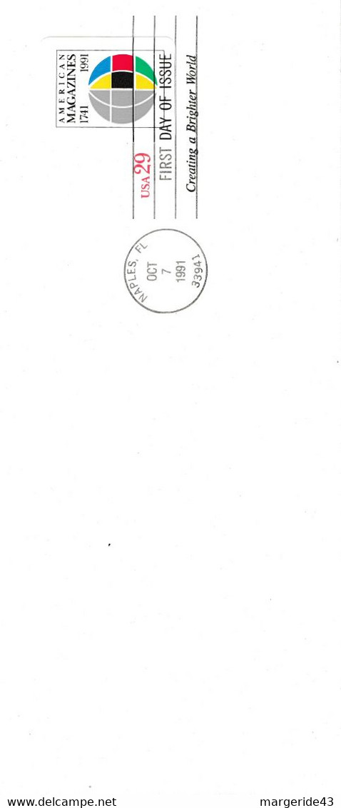 USA ETATS UNIS ENTIER LETTRE FDC AMERICAN MAGAZINES 29 C - 1981-00