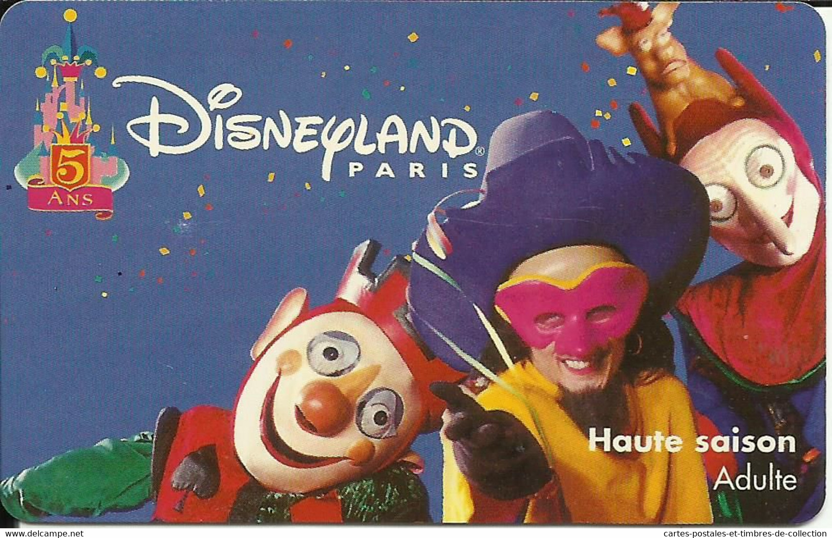 Passeports Disneyland PARIS , Haute Saison , Adulte , Valable Le 24/05/97 , " ODYSEE " - Disney-Pässe