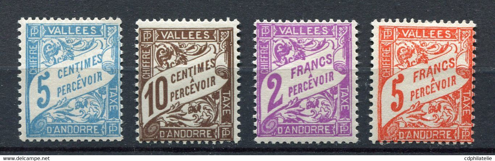 ANDORRE FRANCAIS TIMBRES-TAXE N°17 / 20 * - Neufs