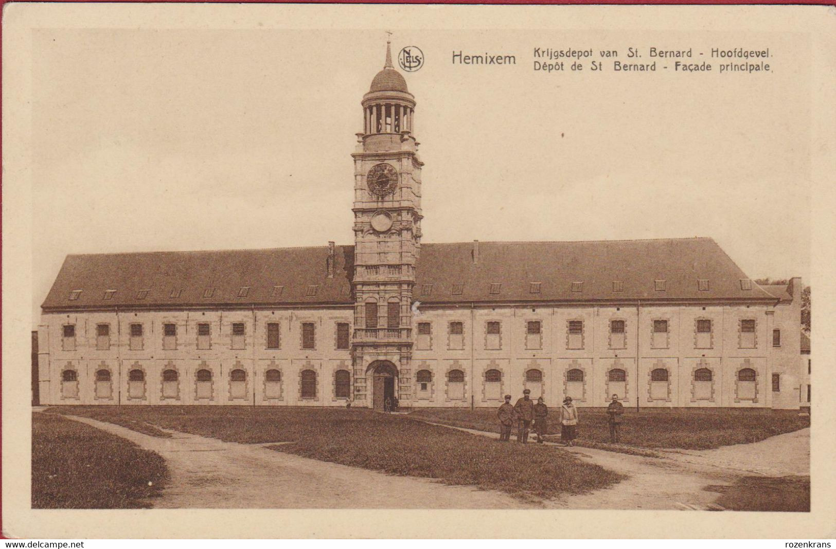 Hemixem Hemiksem St. Bernard Hoofdgevel Krijgsdepot (In Zeer Goede Staat) Belgian Army Belgisch Keger Armee Belge - Hemiksem