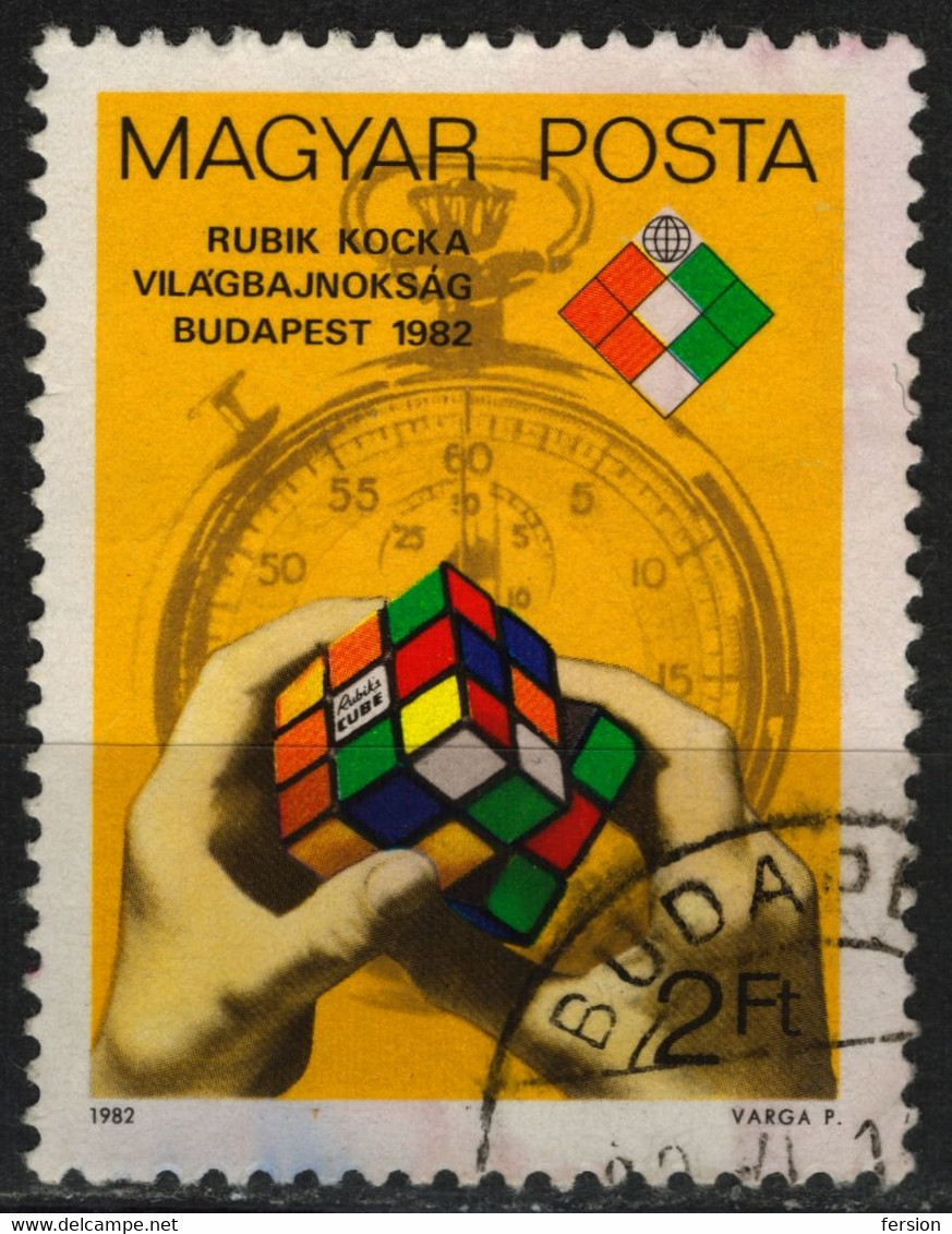 CLOCK - Rubik's Rubik Magic Cube TOY PLAY - 1982 Hungary - Horlogerie