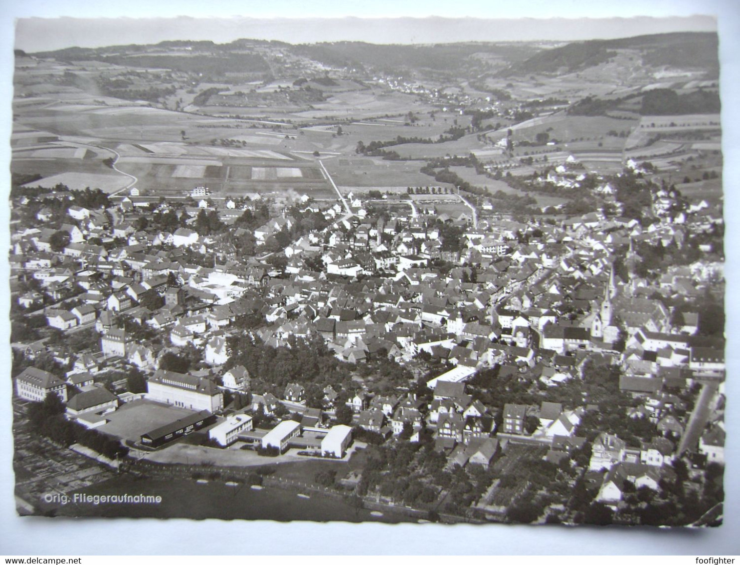 Germany - Schlüchtern - Orig. Fliegeraufnahme - Posted 1959 - Schluechtern