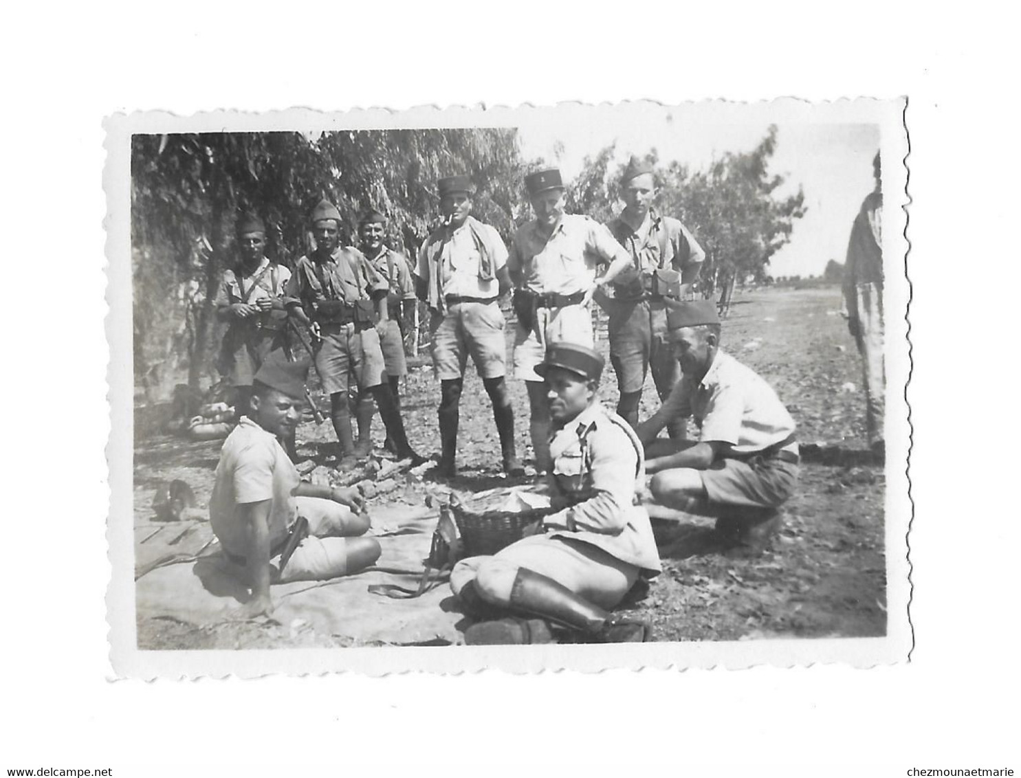 1942 MEDIOUNA (MAROC) - REGIMENT COLONIAL - PHOTO - Guerra, Militari