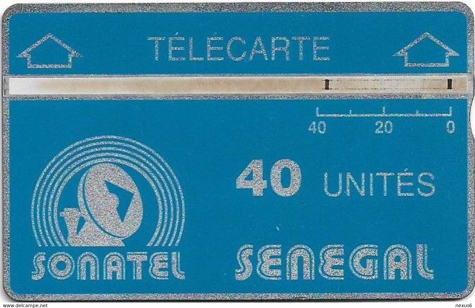 Senegal - Sonatel - L&G - 012B - Blue & Silver, 40Units, 25.000ex, Used - Sénégal