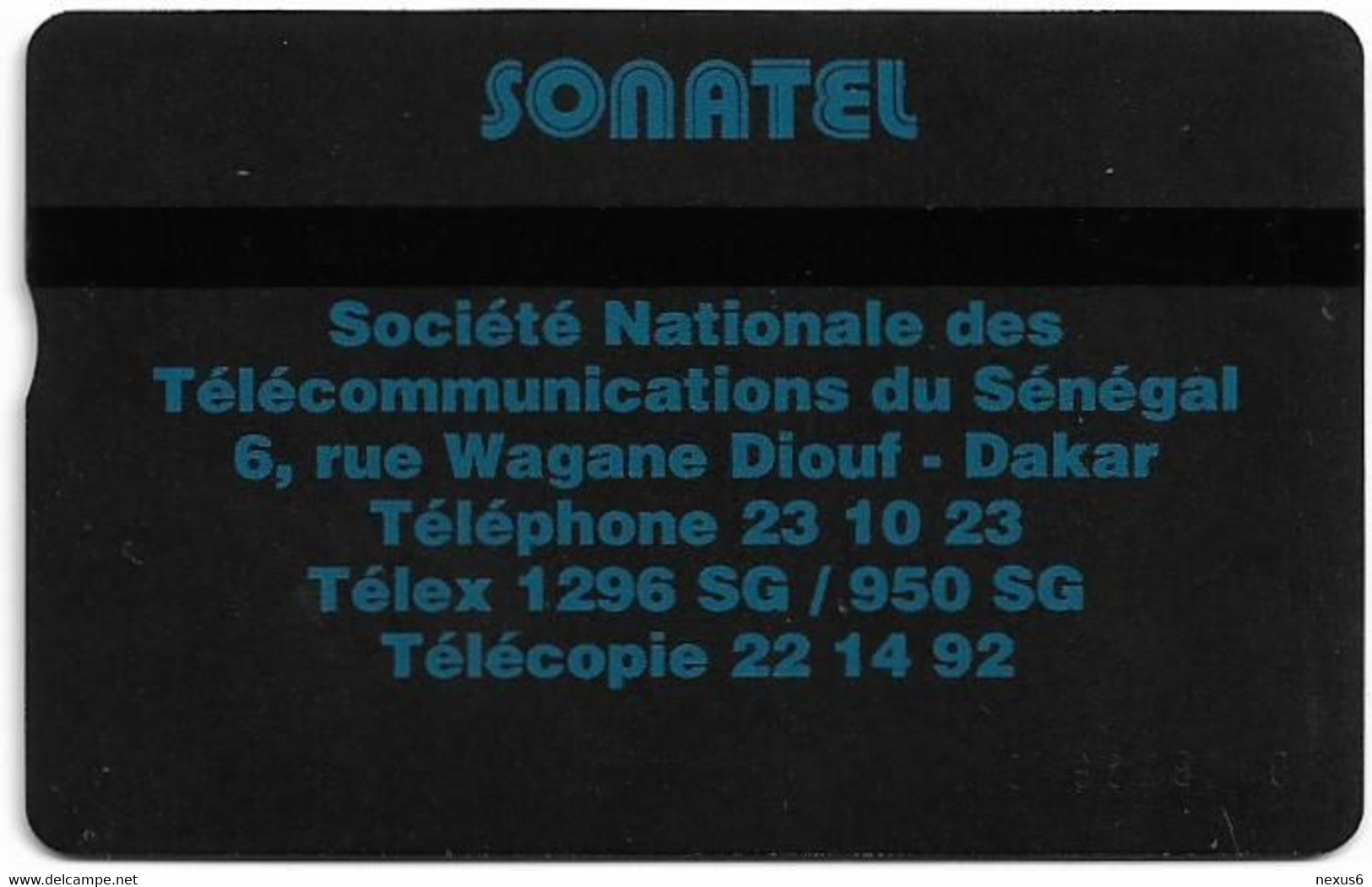Senegal - Sonatel - L&G - 012B - Blue & Silver, 40Units, 25.000ex, Used - Sénégal