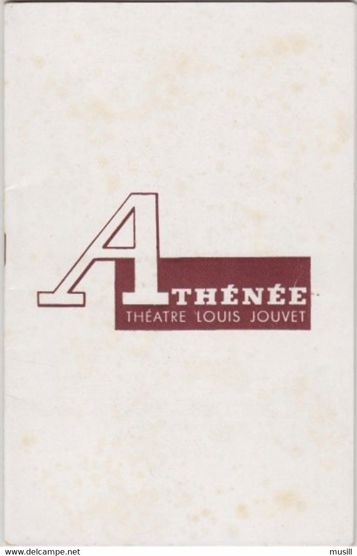 Athénée. Théâtre Louis Jouvet. La Prisonnière, De Edouard Bourdet. Mise En Scène De Pierre Blanchar. - Programmes