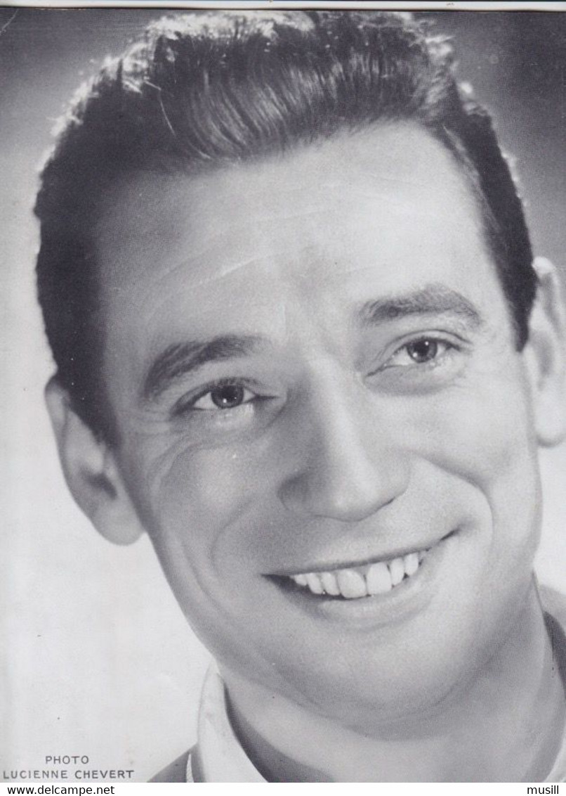 Programme Du Récital Yves Montand. Avec Un Poème De 3 Pages De Jacques Prévert Intitulé "Yves Montand". - Programmes